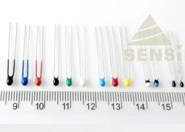 Chip rivestiti a resina epossidica radiali del termistore di NTC con filo di piombo d'acciaio placcato di rame in scatola nudo